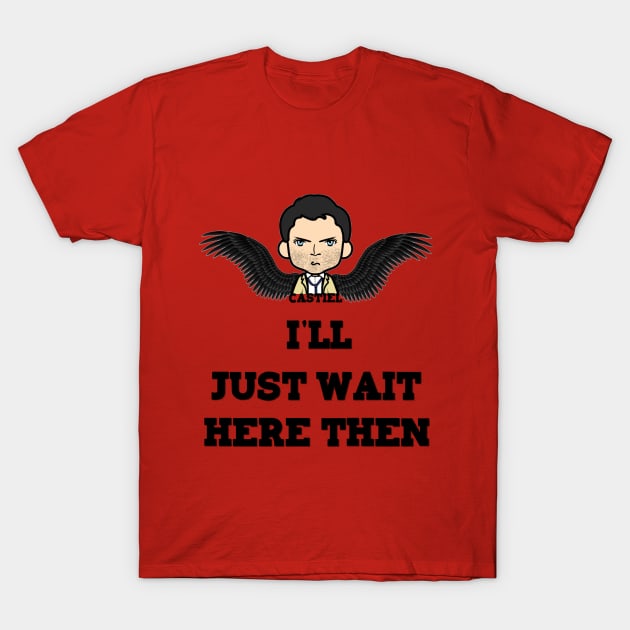 Castiel Waiting T-Shirt by Winchestered